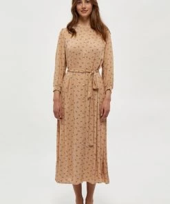 PEPPERCORN BECCA Robe Chemise Warm Sand Pr Femme