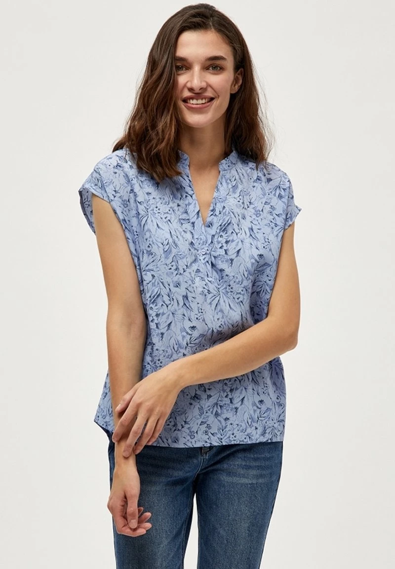 PEPPERCORN ELIES Blouse Skyway Blue Print Femme 1 PEPPERCORN ELIES Blouse Skyway Blue Print Femme