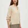 PEPPERCORN LINNEA Pullover Sandshell Melange Femme