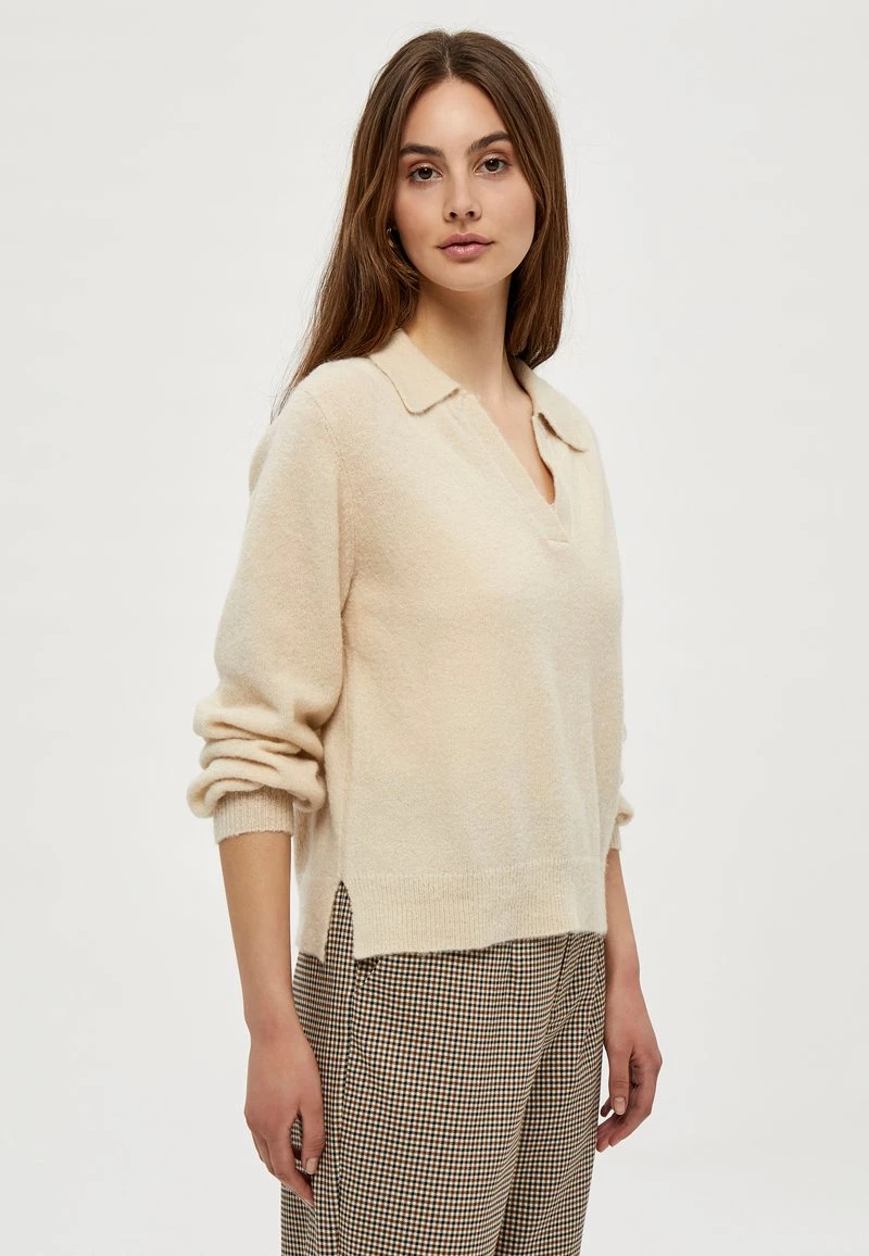PEPPERCORN LINNEA Pullover Sandshell Melange Femme 1 PEPPERCORN LINNEA Pullover Sandshell Melange Femme