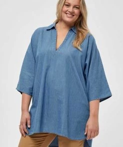 PEPPERCORN Femme CIA Blouse Light Blue Wash